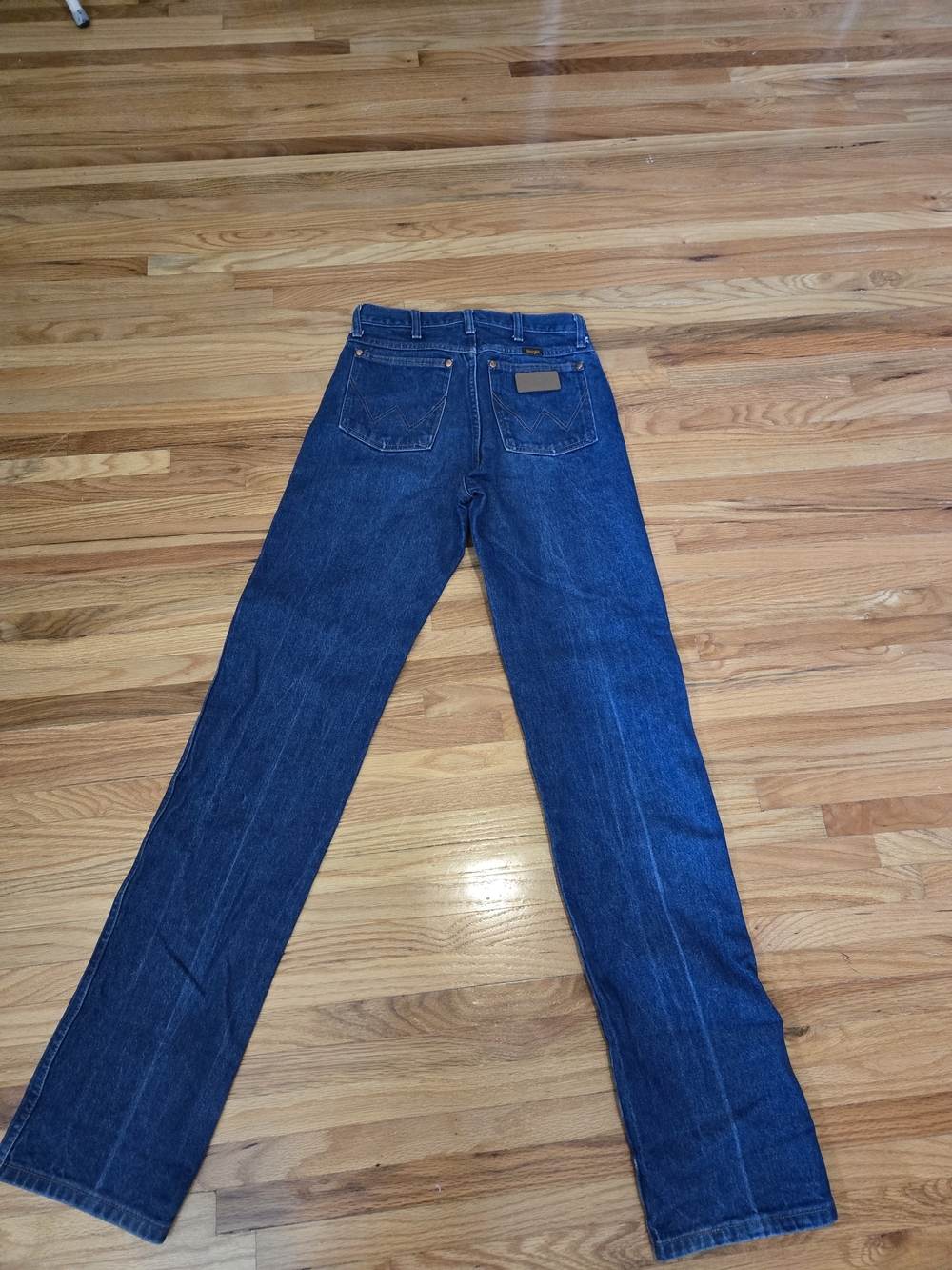 Wrangler Blue Denim Jeans with White Pocket Lining